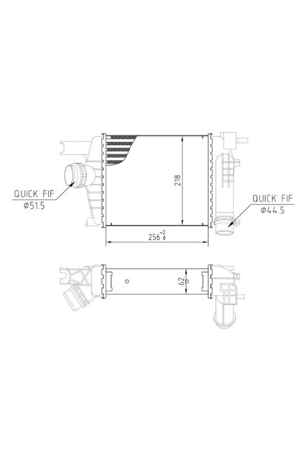 Intercooler, compresor 13054359