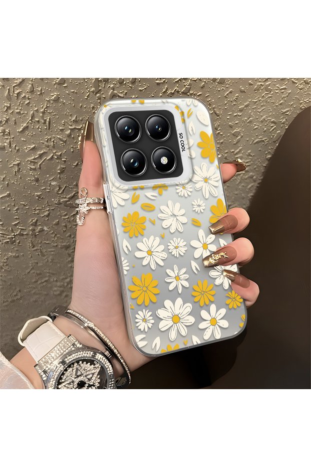 Mi 14t Pro Compatible Spring Daisy Printed Case, Durable, Cute.