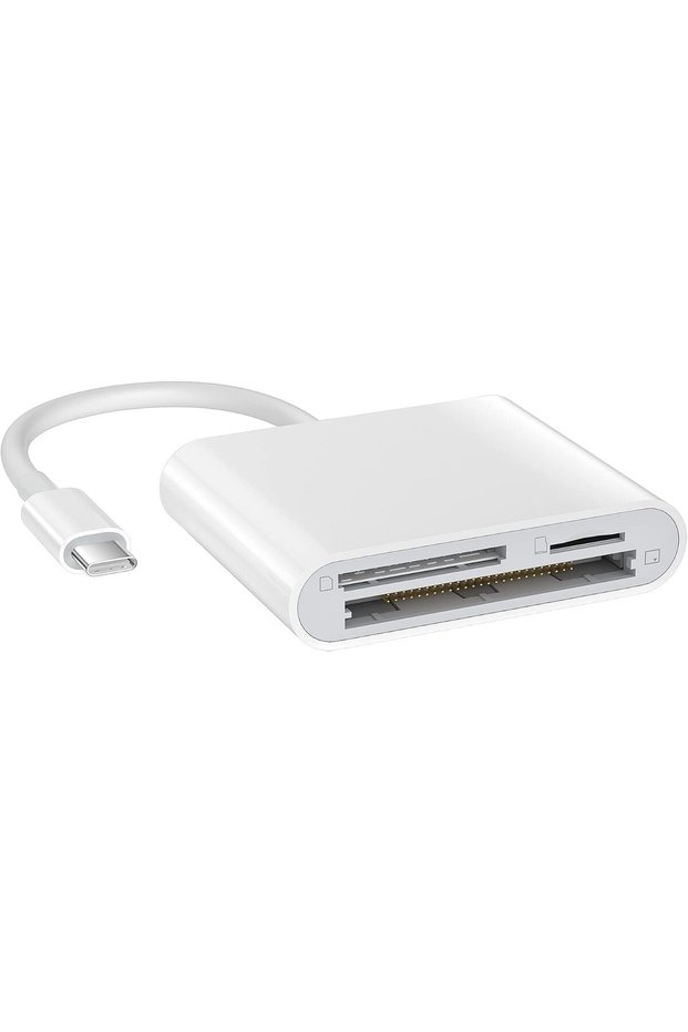 USB C CF/SD/TF Card Reader 3 in 1, Compact Flash Reader 3-Slot Memory Card Adapter for Type-C Device
