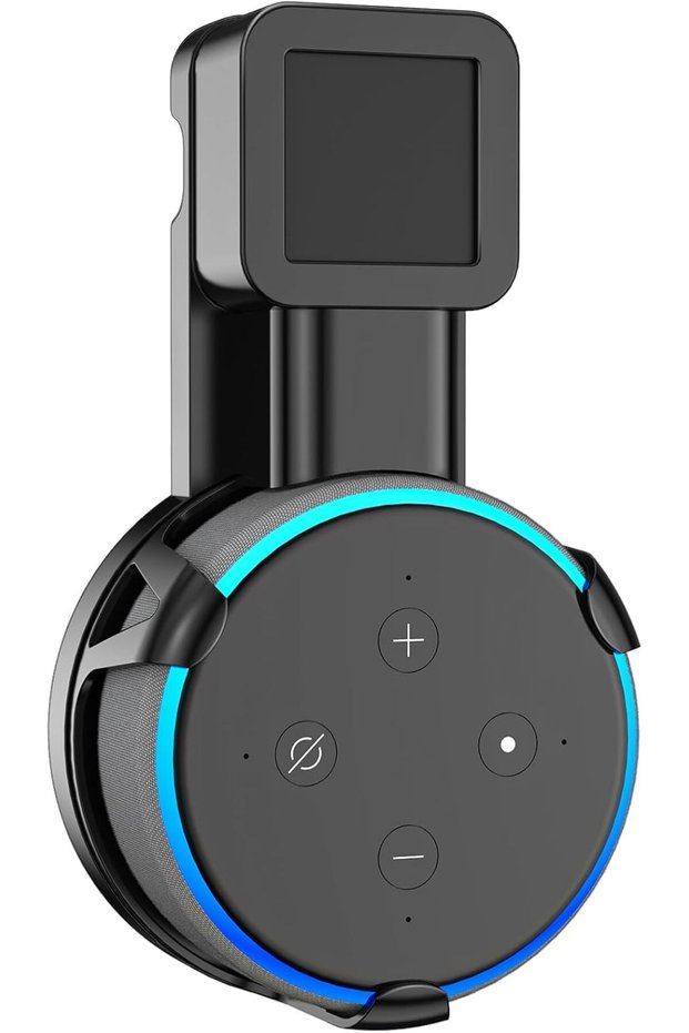 حامل ذكي واحد للسماعة Echo Dot الجيل الثالث، حامل تثبيت على الحائط للمقبس الكهربائي، حامل سماعة قابل للتوصيل بالكهرباء