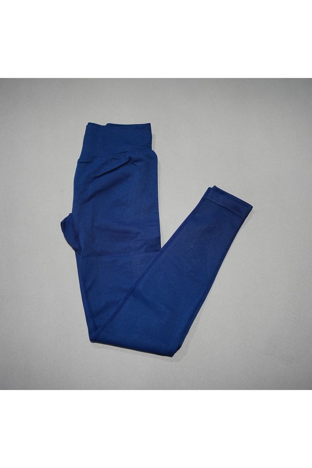 S Ink Blue DFDK 26 New Women Seamless High Waist Yoga Leggings Butt Lifting Compression Tummy Contro