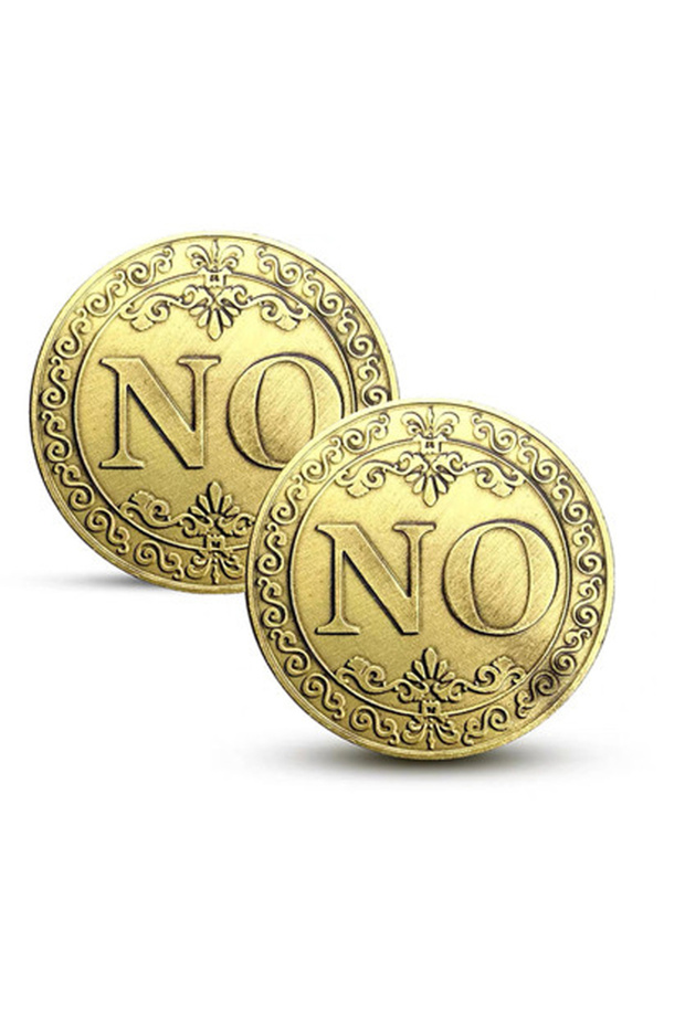 NO NO YES NO Lucky Challenge Coin Perfect for Flipping Decision Making Fidget Toys Adults ADHD And A