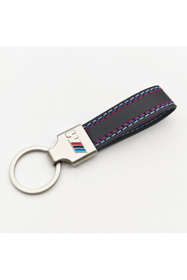 SS Leather Car Keyring For BMW M Sport E39 E46 E90 E60 E30 E36 E87 E53 F15 F16 F20 F30 X3 X5 X6 Z4 M