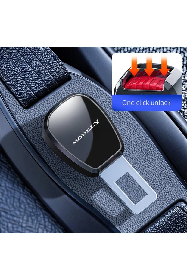 CK-Black-MODE Y Car Seat Belt Extender Clip Buckle Universal Zinc Alloy Safety Belt Extension Insert