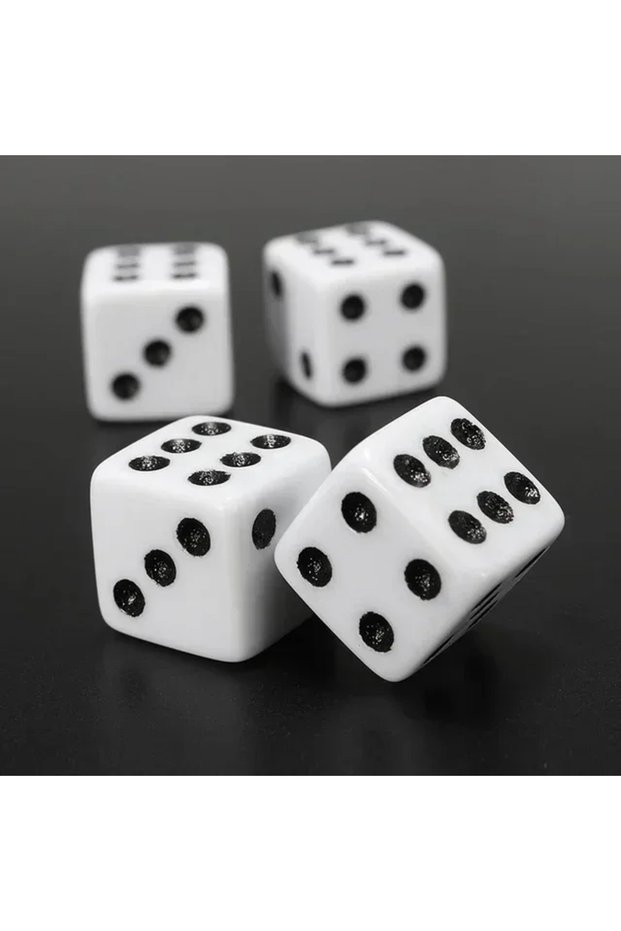 White 4PCS Dice Tire Valve Plugs Car Wheel Caps Bicycle Motorcycle Car Valve Cap Nuts On The Valves