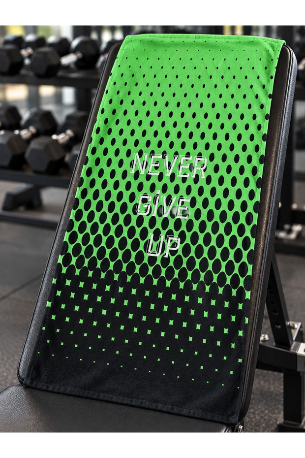 Never Give up Printed Sports Fitness Towel 50X100 cm High Sweat Absorbent Quick Drying Sports Athlete Towel Fitness Training Gym Boxing
