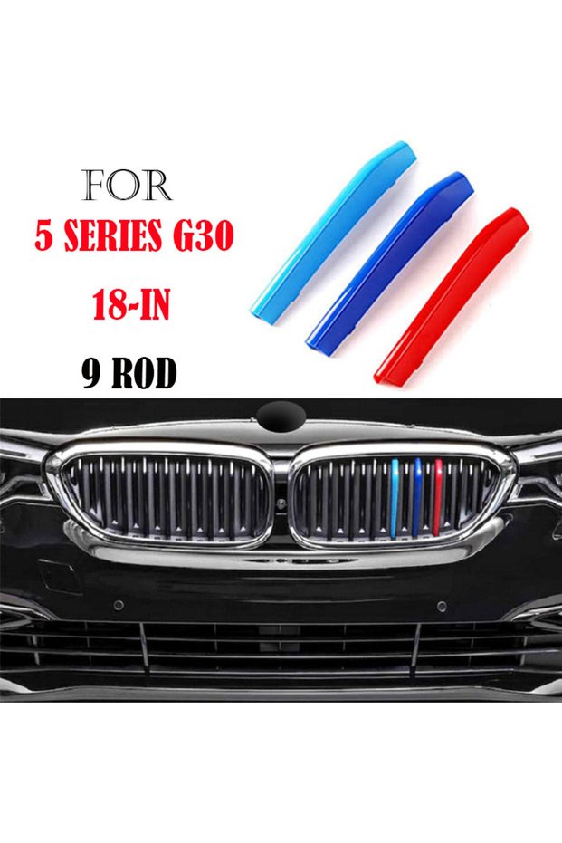 G30 18-in 3PCS M Performance Car Racing Grille Strip Trim Clip For BMW 5 Series 5 E39 E60 E61 F10 F1