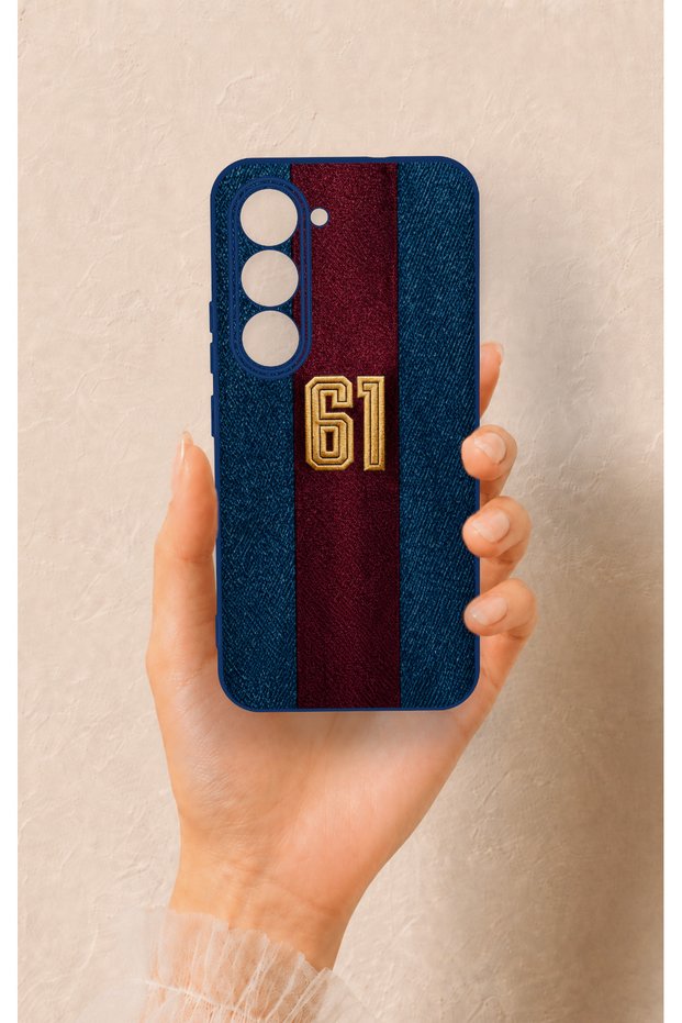 Tecno Spark 40 Pro Compatible Burgundy and Blue Patterned Silicone Case.