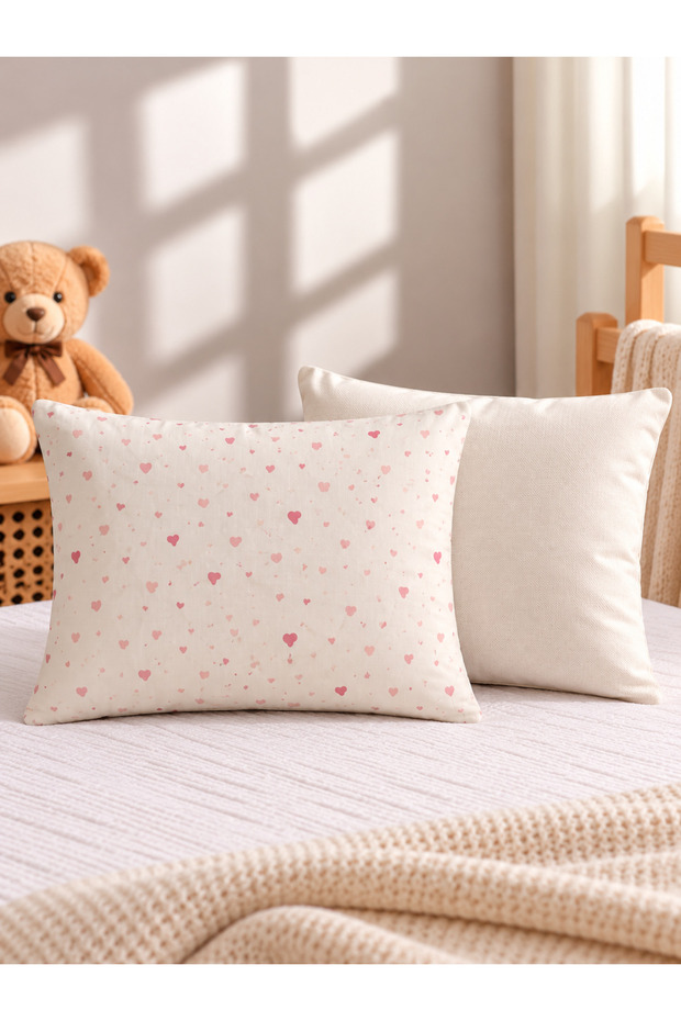 Set of 2 Poplin 100% Cotton Baby Pillowcases, 35X45 cm – Soft and Breathable.