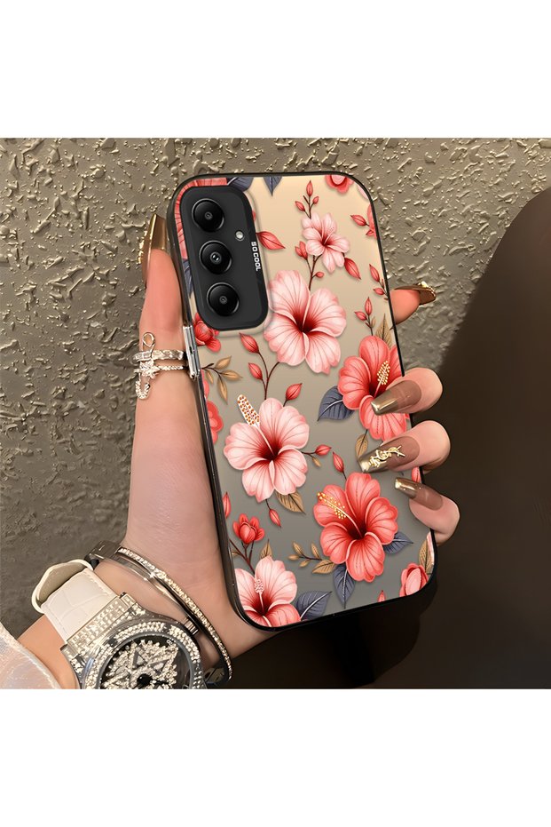 Samsung Galaxy A05S Compatible Protective Case with a Large Floral Print, Offering Impact Protection.