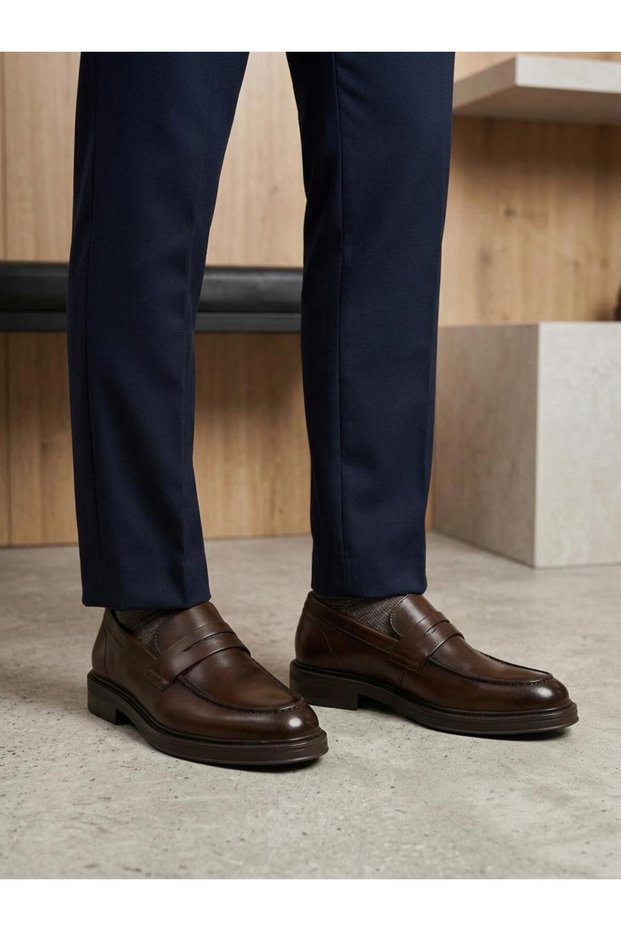 Dr.Jells 6K4047-56646 Men's Genuine Leather Pillow Technology Air System Loafer Shoes.