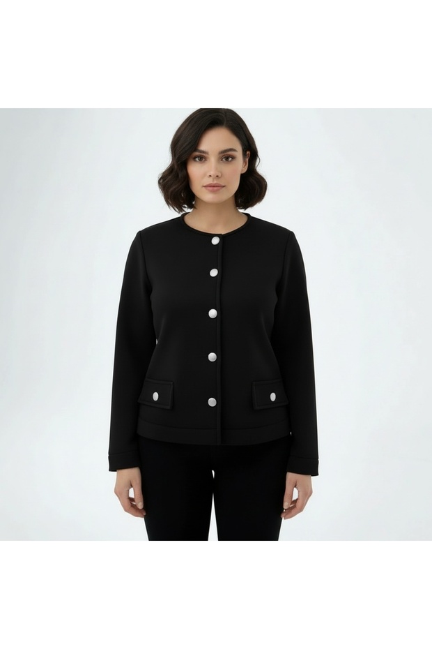 Bicycle Collar 3-Thread Short Jacket