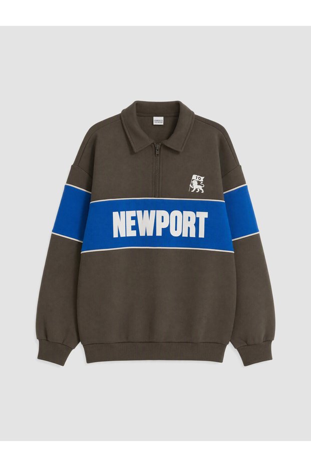 Rmz Gi̇yi̇m Farkiyla Printed Boys' Thick Sweatshirt