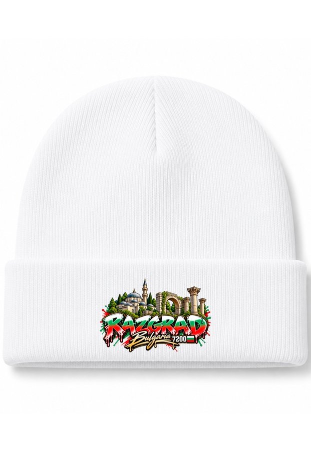 Razgrad Bulgaria 7200 – Heritage Graffiti Graphic Beanie Hat