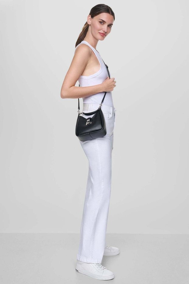 DARIA SMALL CROSSBODY-BSV - BLACK/SILVER-N/S