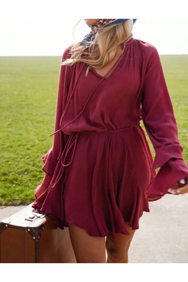 Rochie scurta, Rosu
