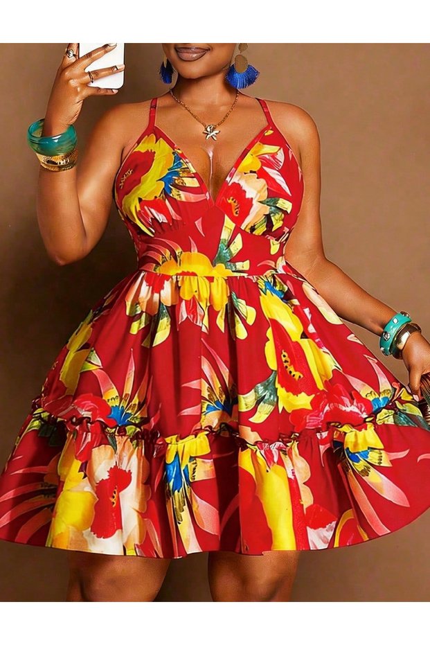 Rochie scurta, Rosu