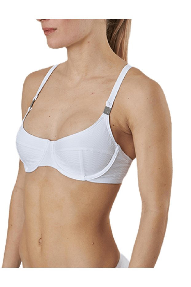 Swim bra, White