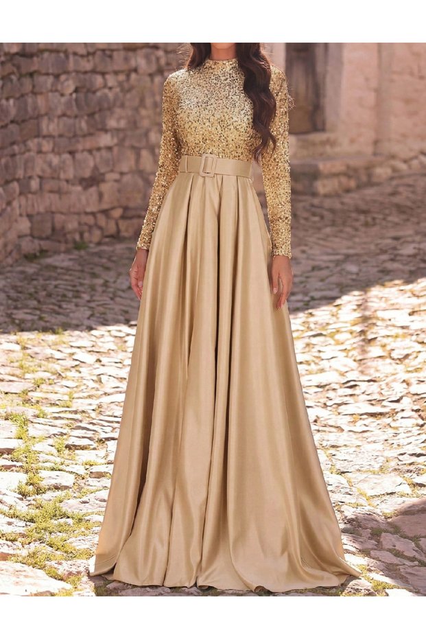 Rochie lunga, Crem