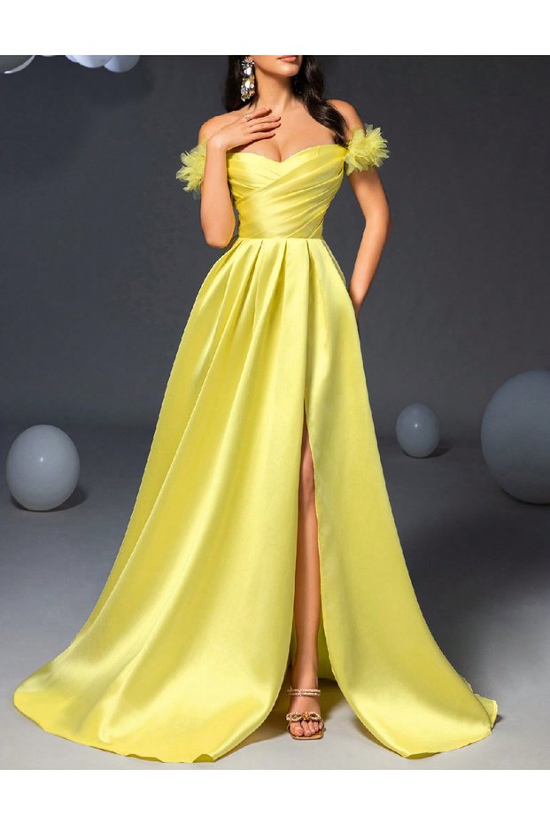 Rochie lunga, Galben