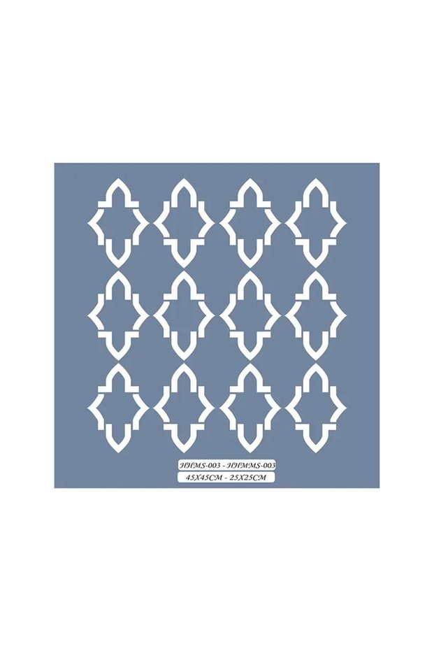 Hhmms03 Home Heritage Geometric Pattern Stencil 25X25Cm