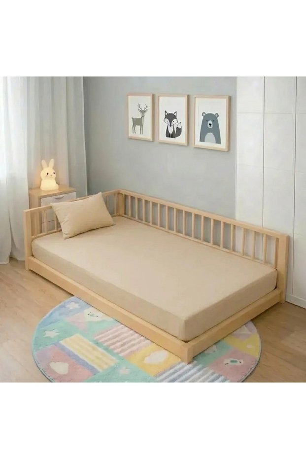 Baby and Children's Fitted Sheet, 100% Cotton Poplin, 80X160.