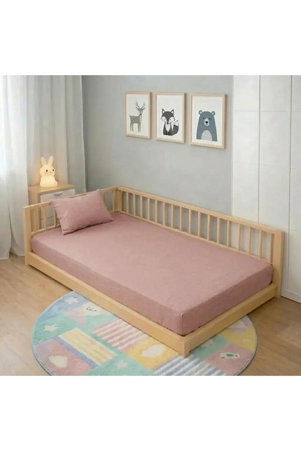 Baby and Children's Fitted Sheet, 100% Cotton Poplin, 80X160.