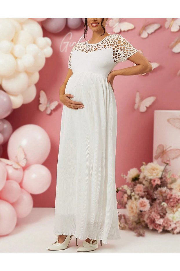 Rochie lunga, alb