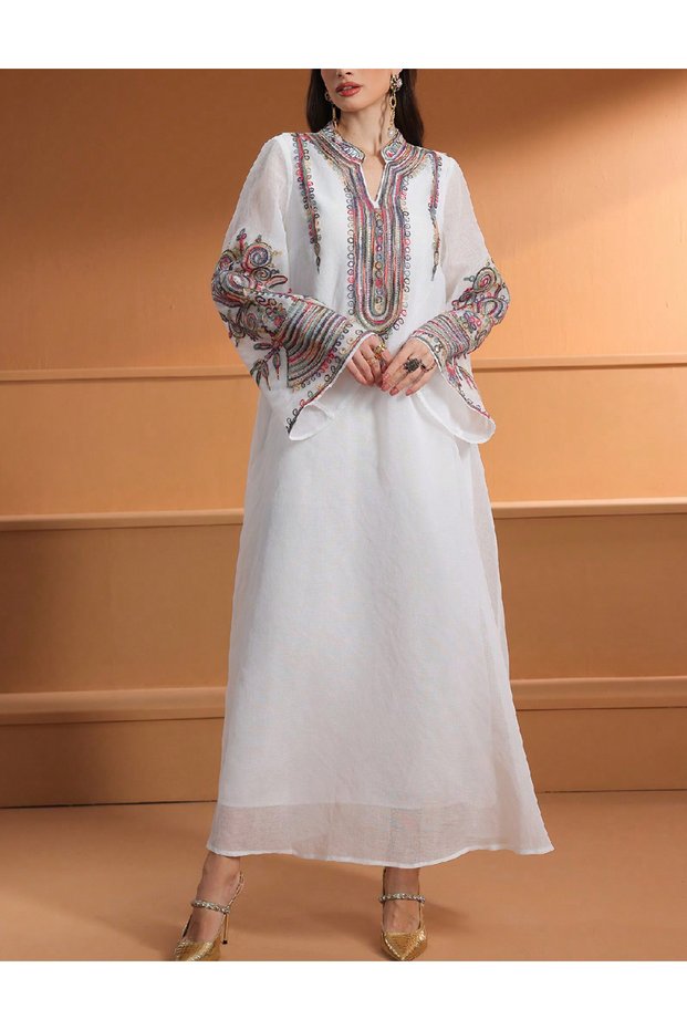 Rochie medie, Alb