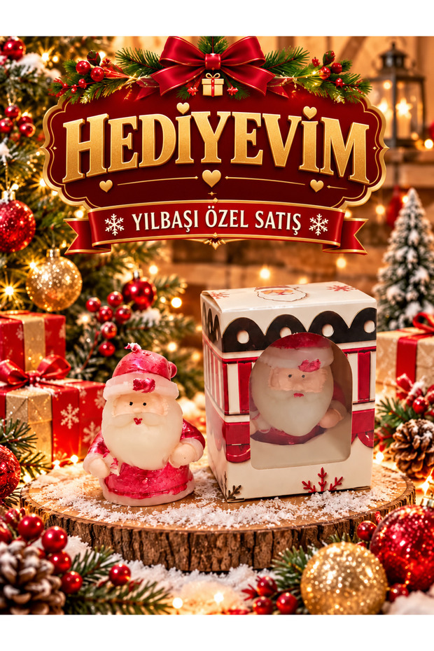 yılbaşı özel Noel Baba Mum