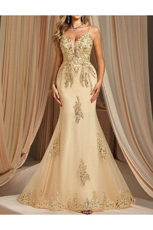 Rochie lunga, Crem