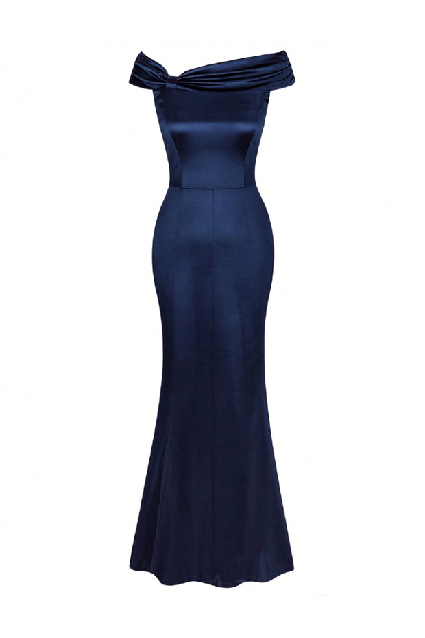 Rochie lunga, Albastru