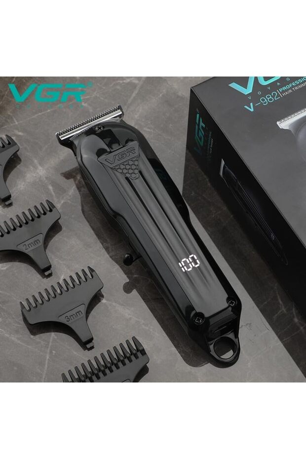 ماكينة حلاقة الشعر الرقمية اللاسلكية V-982
