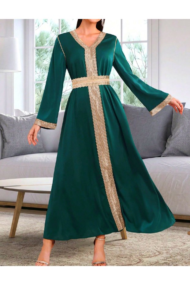 Rochie lunga, Verde