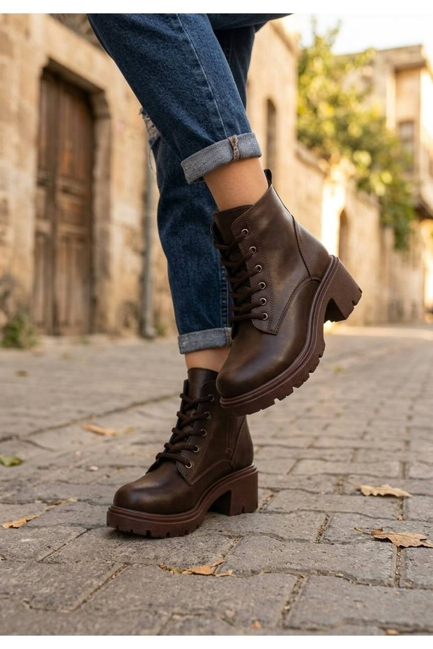 MELLY BAGÇIKLI LEATHER WOMEN'S BOOTS
