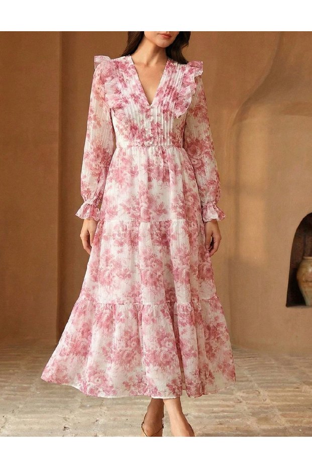Rochie lunga, Roz