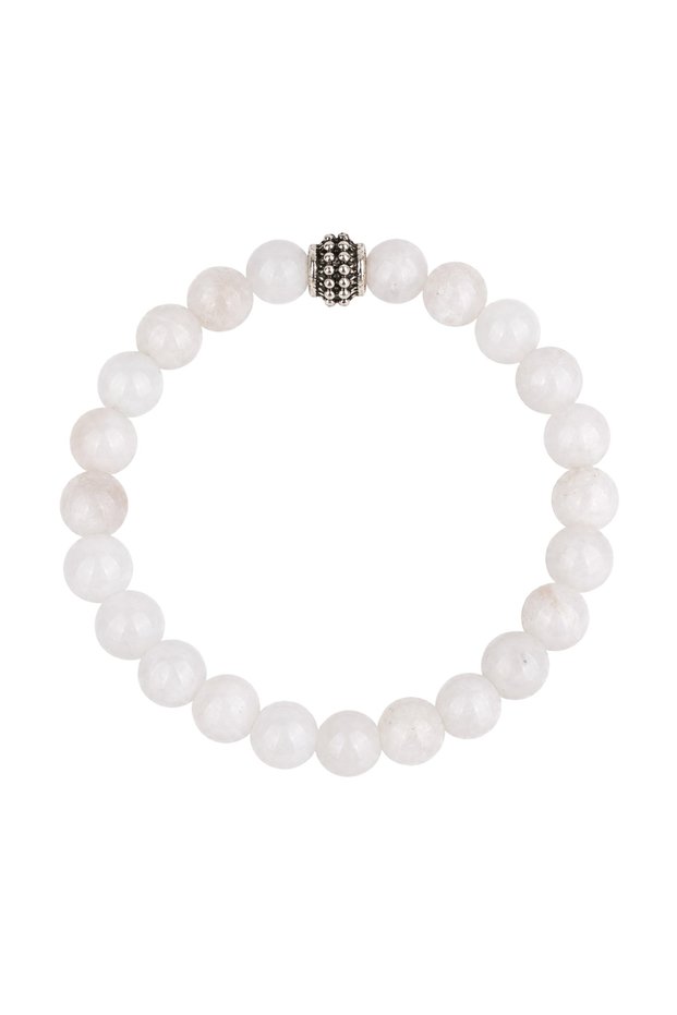Moonstone natural stone bracelet (8mm sphere cut)