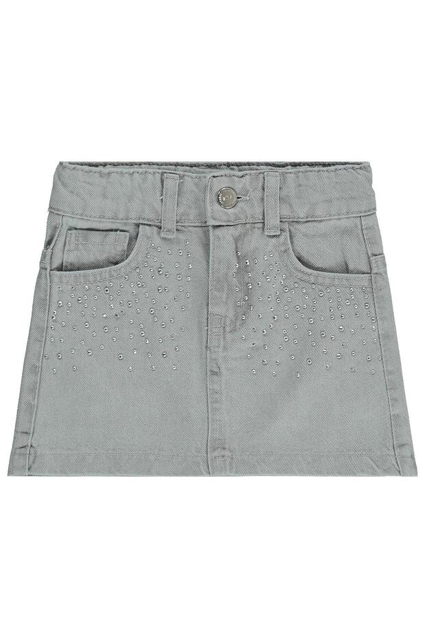 Stone Printed Skirt for 2-5 Year Olds - Grey