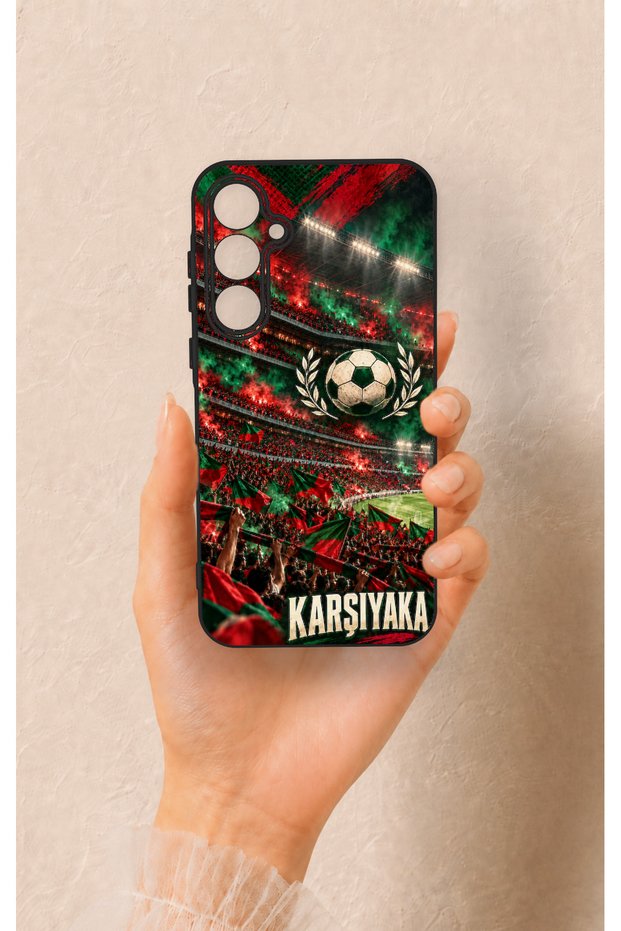 Samsung A35 Compatible Karşıyaka-Themed Patterned Silicone Case.