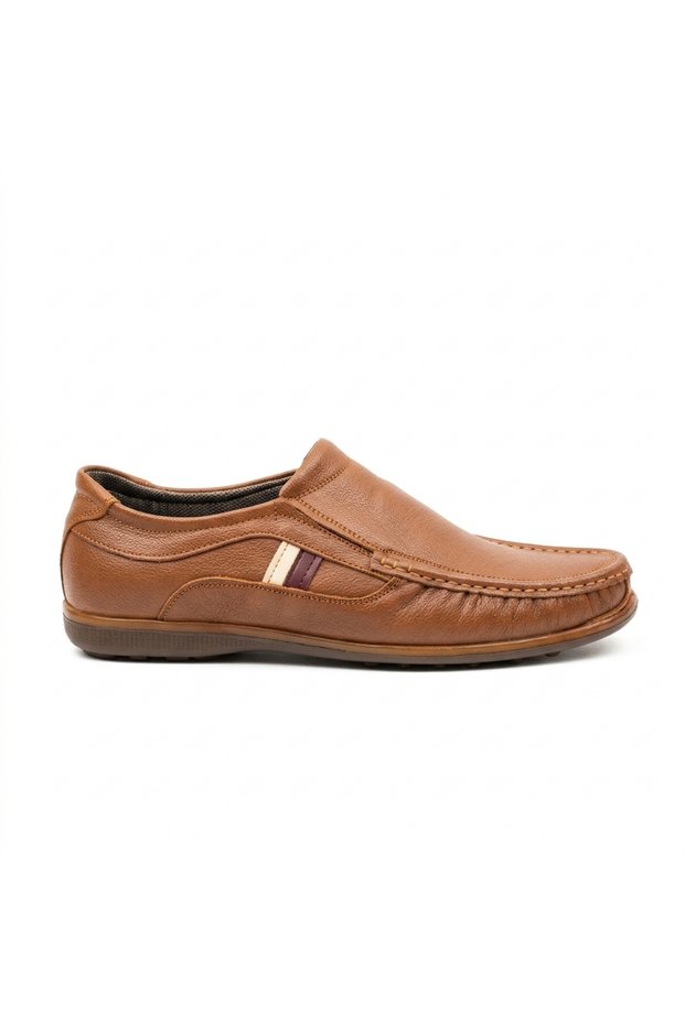 Brown Leather Casual Men's Shoes