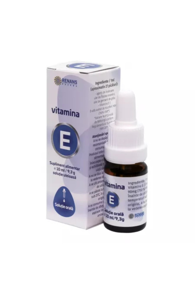 Vitamina E, soluție orală, 10 ml, Renans