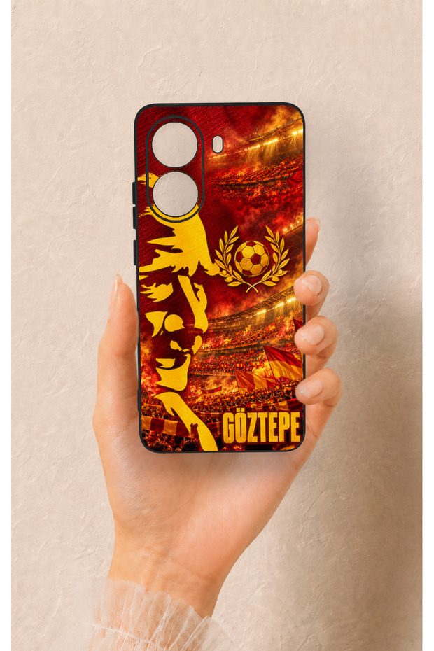 Poco X7 Pro Compatible Silicone Case with a Göztepe-Themed Design.