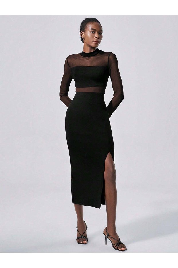 Rochie midi, negru