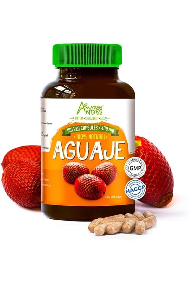 Aguaje Capsules - Female Health Support & Hormone Balance - Wild-Harvested Peru - Non-G