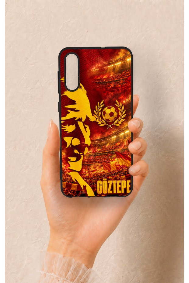 Samsung A50 Compatible Göztepe-Themed Patterned Silicone Case.