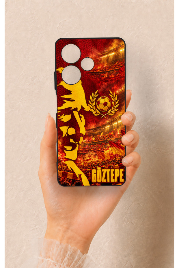 Infinix Hot 30 Compatible Silicone Case with Göztepe-Themed Design.