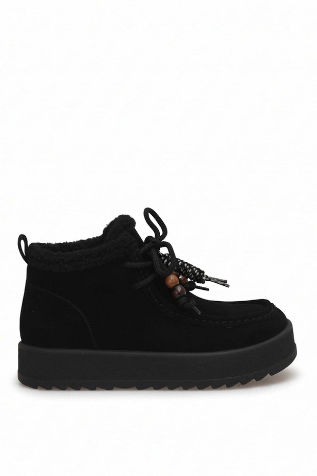 Elit Hml262-1170 Women's Fur-Lined Boots, Black.