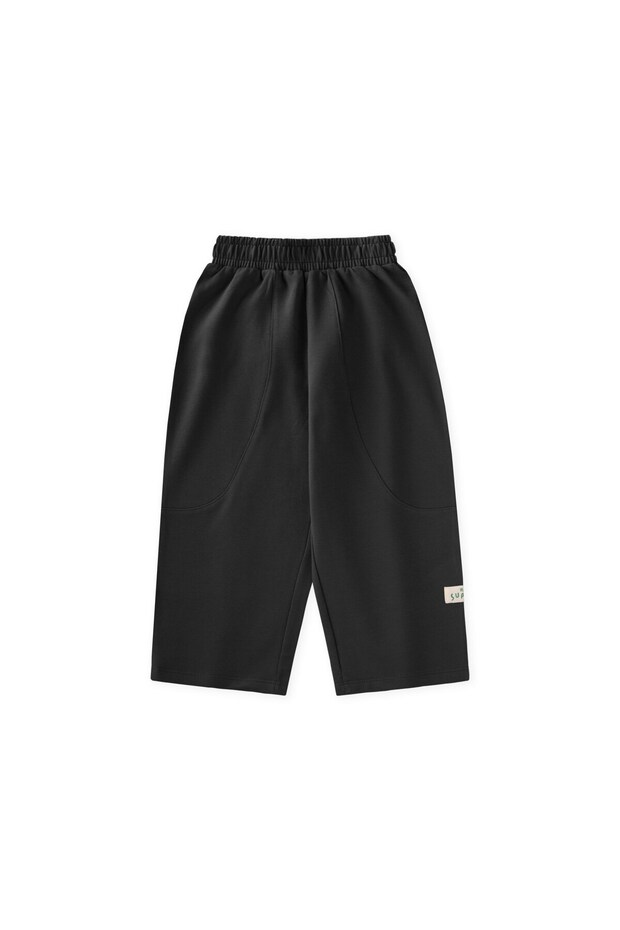 Men's Tracksuit with Brushed Lining, Ages 3-10, Black.
