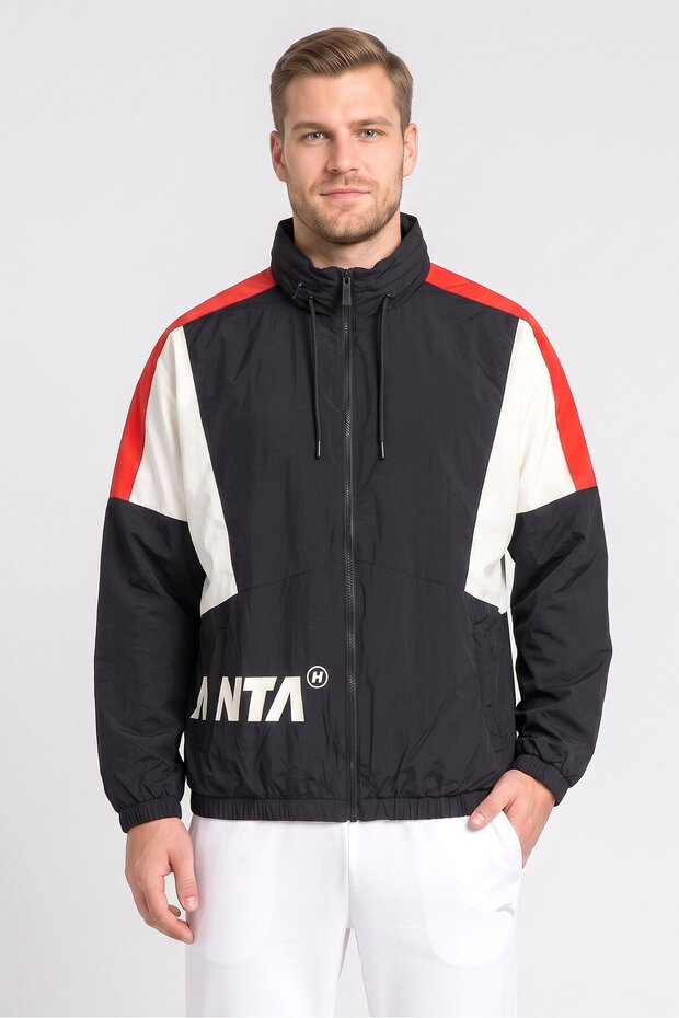 Men Relaxed Fit Long Sleeve Training Jacket, Multicolor