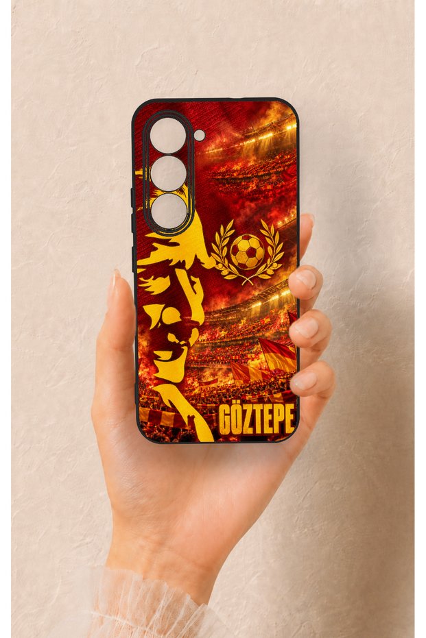 Tecno Spark 40 Pro Compatible Silicone Case with a Göztepe-Themed Pattern.